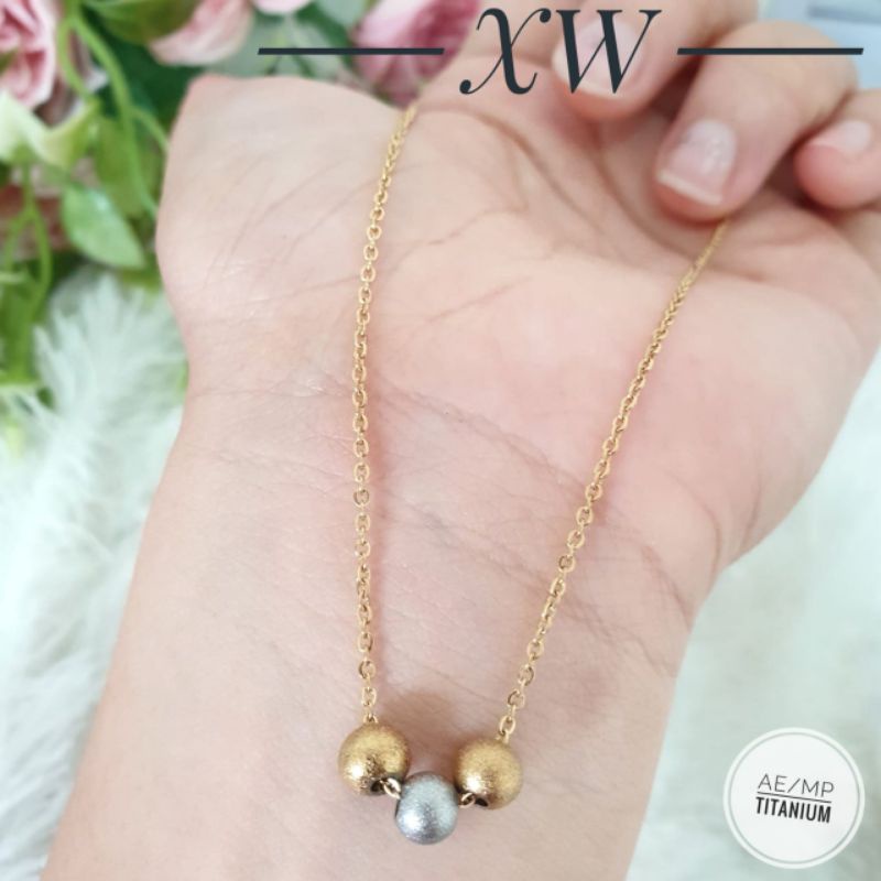 Kalung Titanium 3 bola KAE04003