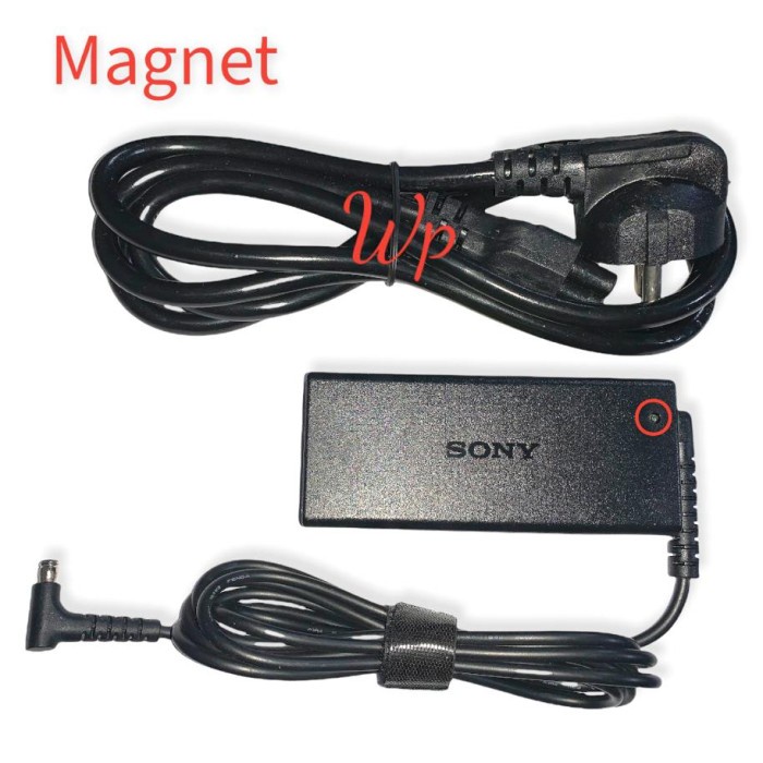 Adaptor Charger Sony Vaio 19.5V 2A Magnet SVF13 SVT11