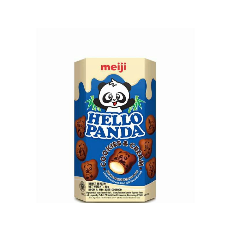 

Meiji Biscuit Hello Panda Cookies and Cream45G