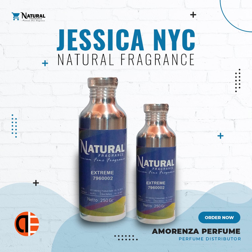 BIBIT PARFUM MURNI JESSICA NYC - NEW YORK NATURAL FRAGRANCE 250 ML SEGEL PABRIK