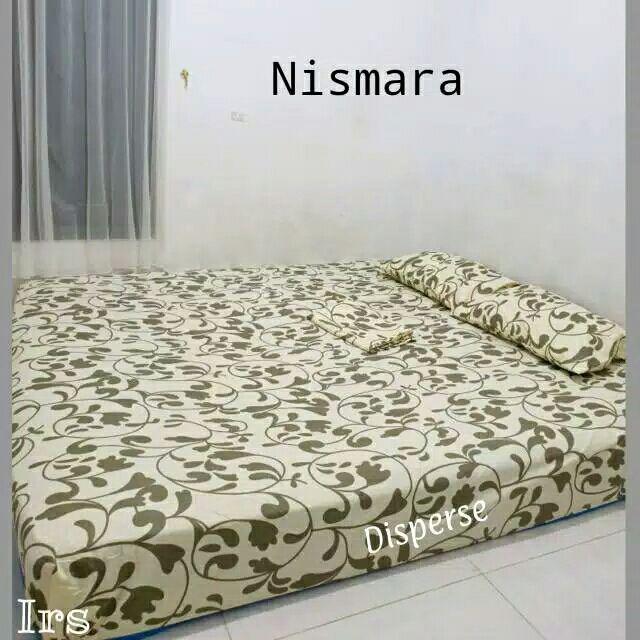 Sprei Homemade Motif Bunga Tulip Leena Blue Gladiol Tidur Nyaman Berkualitas
