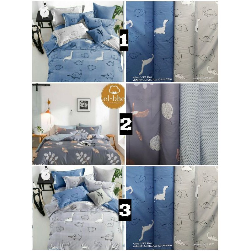 Sprei Set Katun Lokal Elbhe / Ayla (Sprei Anti Geser)