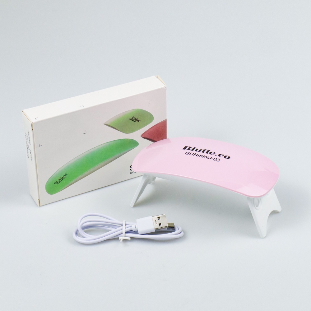 [ TOSERBA_EMAK ] - Biutte.co Pengering Kutek Kuku UV LED Nail Dryer 6W - J-03 - Pink