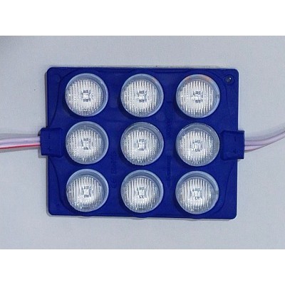 LAMPU LED MODUL SMD 7560 9 MATA 24 VOLT WATERPROOF VARIASI MOTOR MOBIL ETALASE NEON BOX