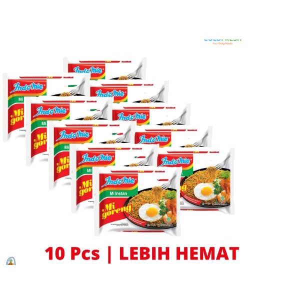 

Indomie goreng bundling 10 pcs/86 gram