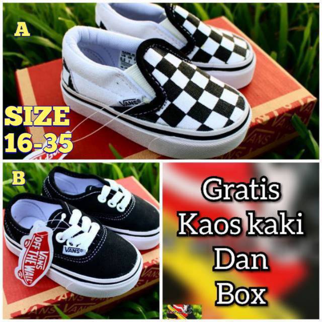 SEPATU ANAK SLOP CATUR LAKI DAN PEREMPUAN