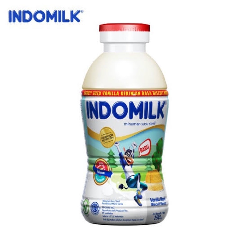 

Indomilk Botol 190 Rasa Marie Vanila Baru Susu Steril