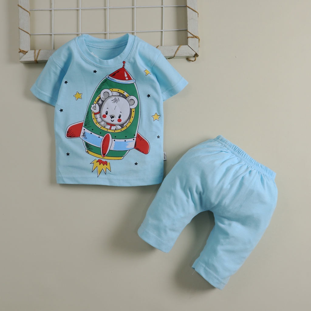 Motif Rocket Mouse / Setelan Baju Bayi/Anak Laki-laki Usia 6 Bulan - 3 Tahun Baju