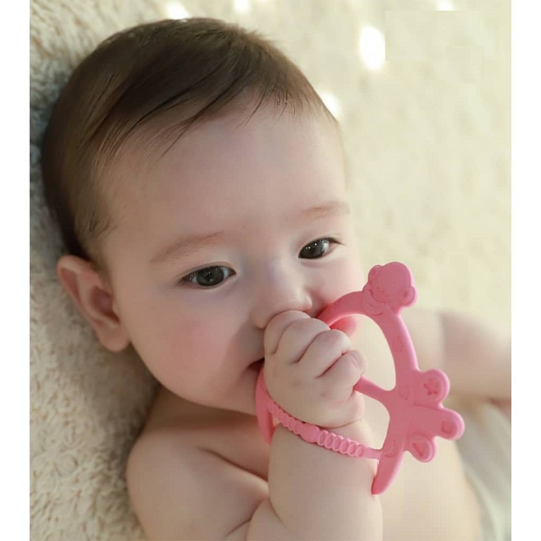 Teether / Teether Gelang / Gigitan Bayi Bentuk Gelang karet mainan bayi