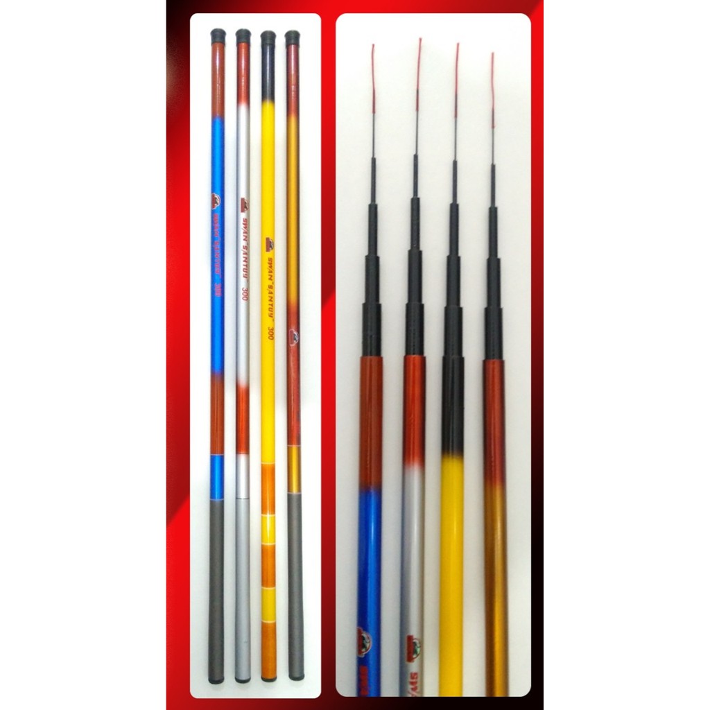 JORAN TEGEK CARBON IMPORT RUAS PANJANG 180 - 450 CM KAKU LENTUR DAN KUAT