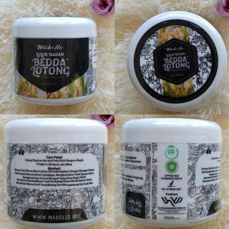 Mabello Lulur Beras Hitam