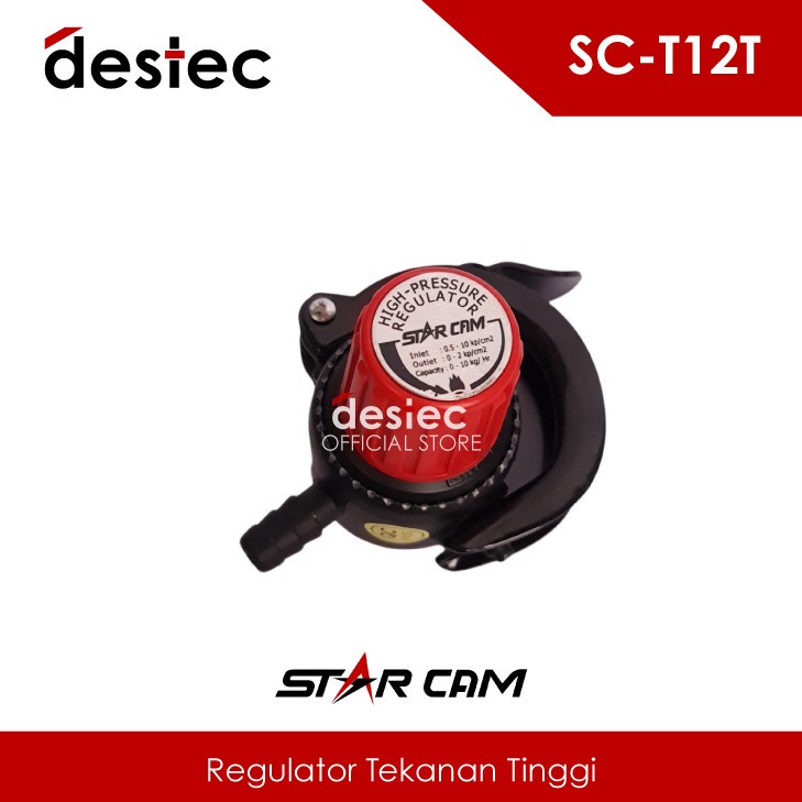 COD - SM88 - Regulator Gas LPG SC T12TM dan SC T12T Starcam Tekanan Tinggi Meter Star Cam Elpiji