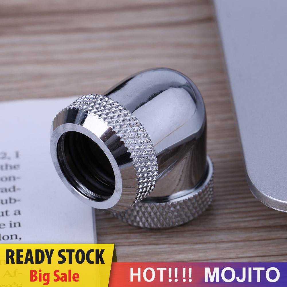 MOJITO 14mm OD G1/4 Inner Thread 90 Degree Tube Connector for PC Water Cooling