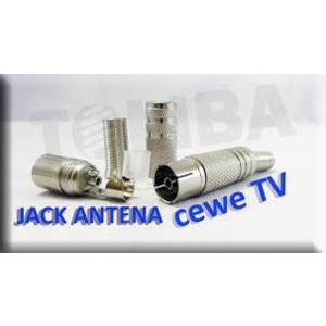 Jack Konektor TV Antenna Female Besi - Cover Socket Connector Antena Soket