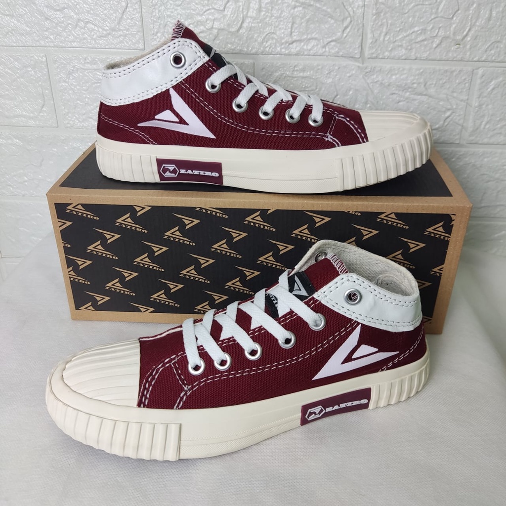 Sepatuwear Anthic Zatiro Classic Sepatu Sneakers Pria Wanita Casual Mid Wear ala Korean Shoes Sneakers Sekolah Keren Tinggi Tanggung PSS-019