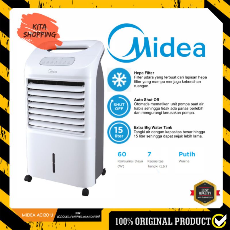 Air Cooler Midea AC120-U | AC120U AC-120U purifier humidifier hepa