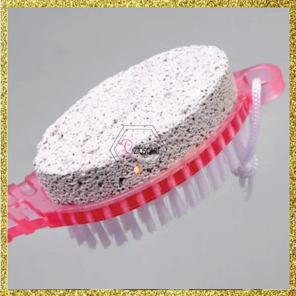 Pedicure Brush 4 in 1/ Sikat Kaki 4 In 1 Batu Apung Praktis Pedicure warna random mx1027 zio