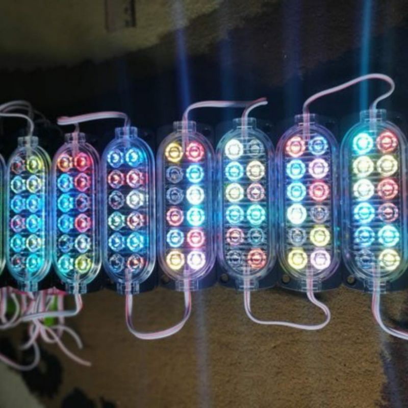 Lampu LED Modul 10438 12LED 24Volt/Modul LED 10438 24V RGB
