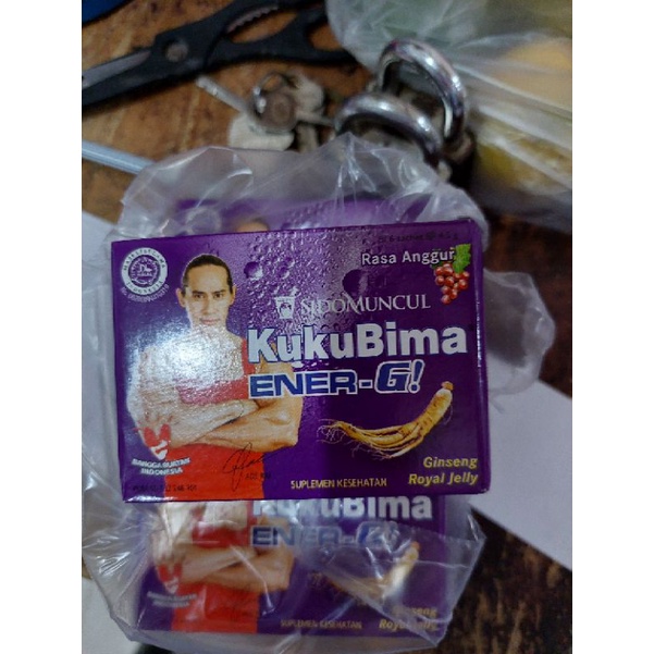 KUKUBIMA ENER-G ANGGUR 1 BOX ISI 6 SACHET