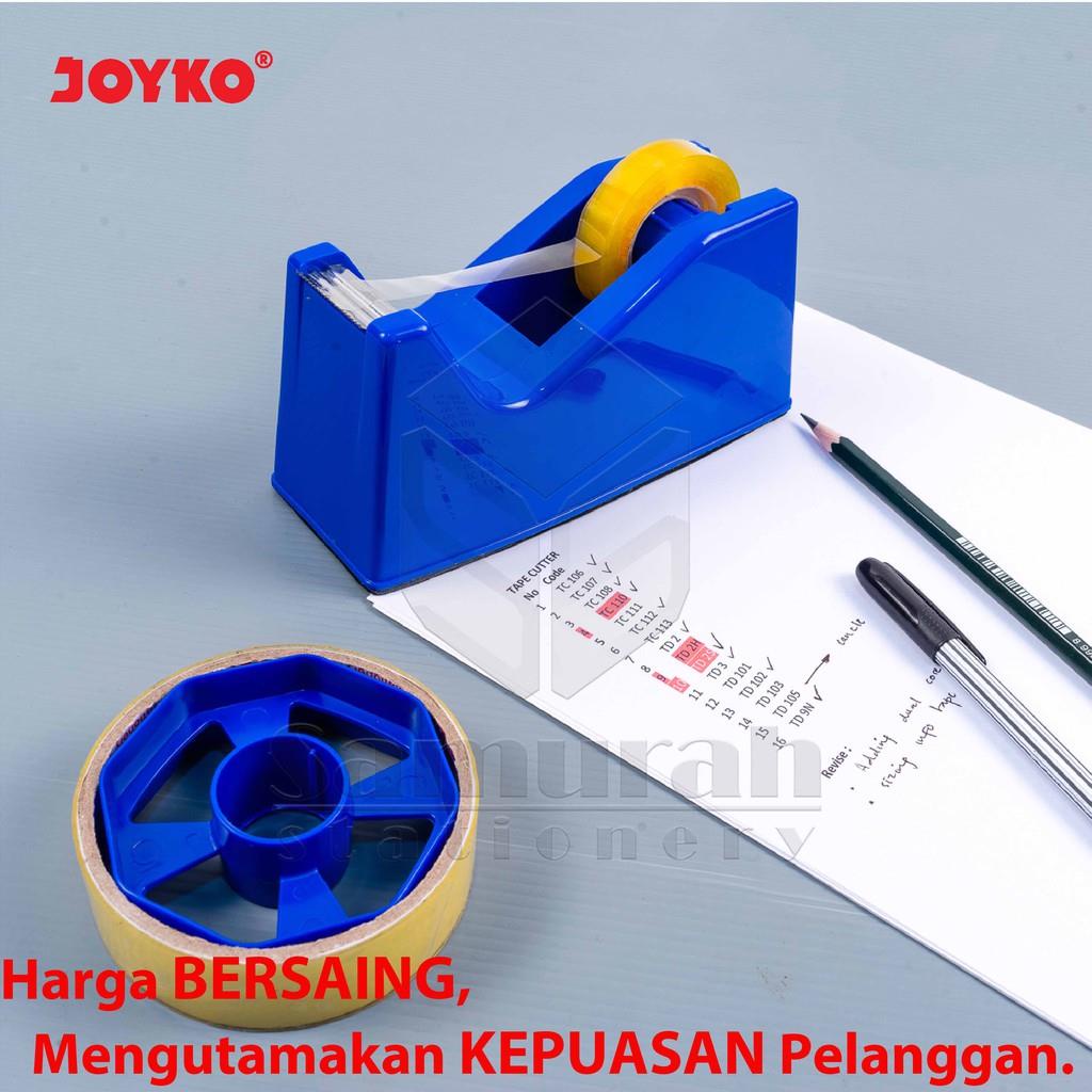 

HJK Tape Dispenser Joyko TD 103 1 In / Tempat Potong Isolasi TD-103 / Cutter Pemotong Solatip 1/2 in