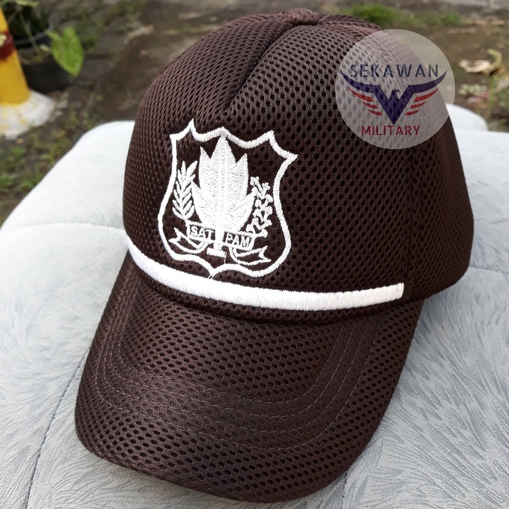 Topi Coklat Satpam Topi Satpam Baru