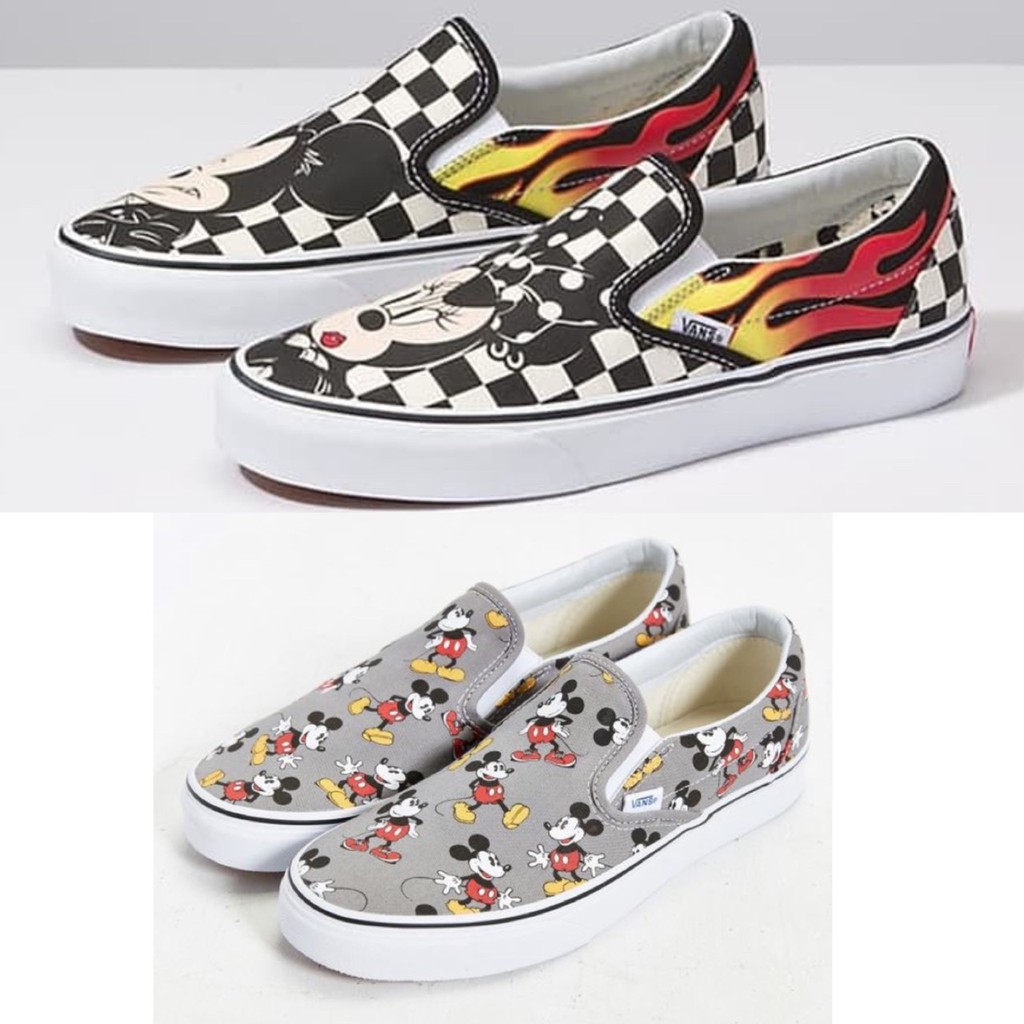  GRADE ORIGINAL SEPATU  SLIP ON VANS SLIPON MICKEY  MOUSE  