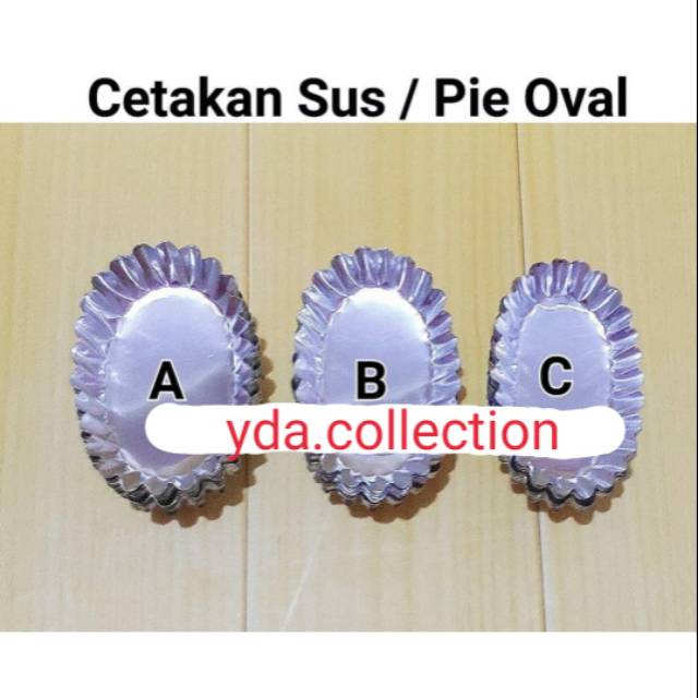 TERMURAH CETAKAN PIE OVAL 20PCS / cetakan pie / cetakan pie susu / cetakan pai / cetakan pie mini
