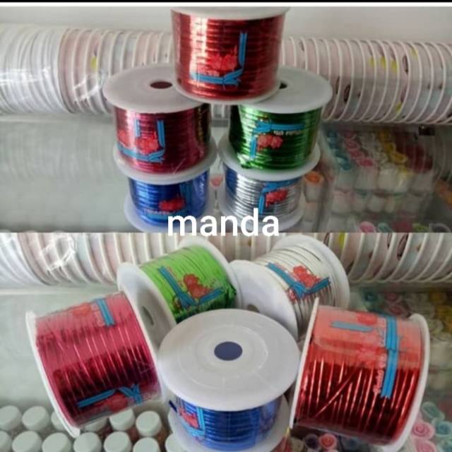 

Pita kawat roll Coklat Souvenir bingkisan 100 yard