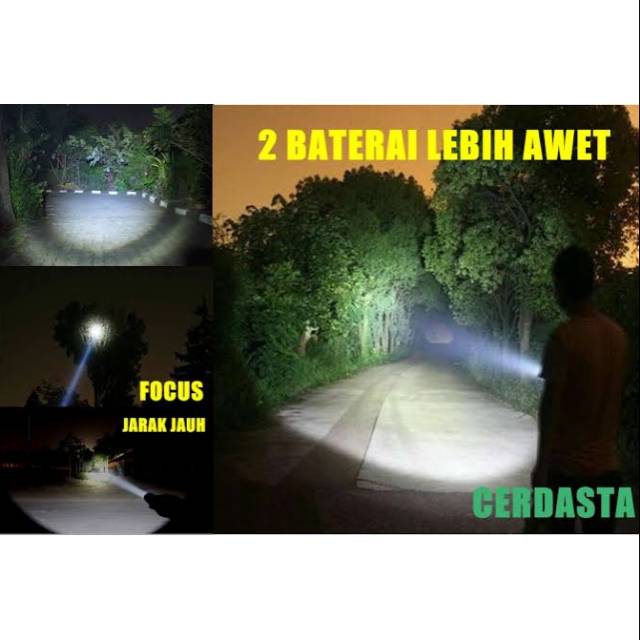 Senter LED/senter hemat energi/senter super terang/lampu Charger