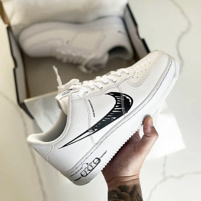 nike air force sketch white