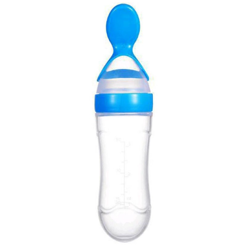 Botol sendok makan bayi MPASI botol dot silicone BPA FREE Botol sendok bayi