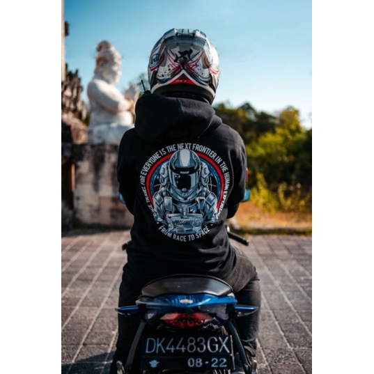 HOODIE | PROSTREET | RIDER FROM SPACE V.2 | ORIGINAL | BLACK | NEW