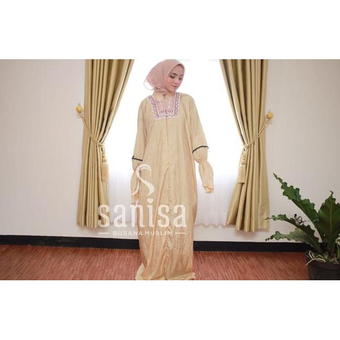 BEST SELLER Mukena Traveling Ponco Etnik Parasut Premium / Mukena Travel - Putih TERJAMIN