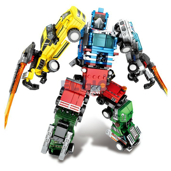 Mainan Edukasi Sembo Block Mecha of Steel 4 in 1 (1 SET) 103225-103228 / Sembo Robot Mobil