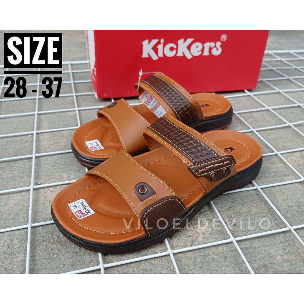 Sandal Anak Laki Laki Kickers Kulit Size 28 - 37 (ANAK KOMBINASI KICKERS)