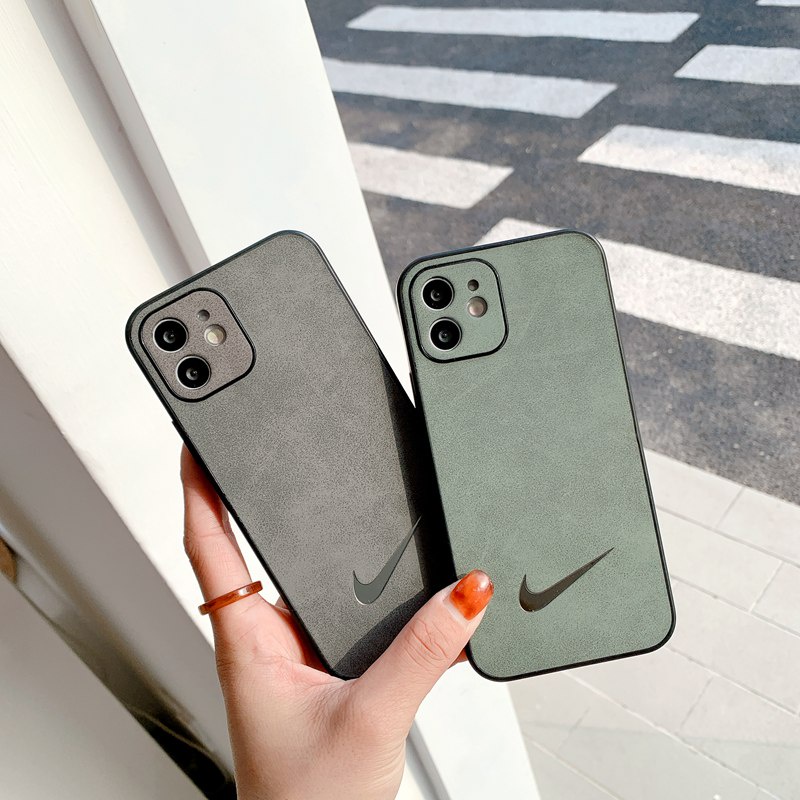 Fashion Nike Soft Case iP iPhone 7 8 + Plus X XR SE 2020 XS Max 11 12 13 Pro Max Fine Hole Casing