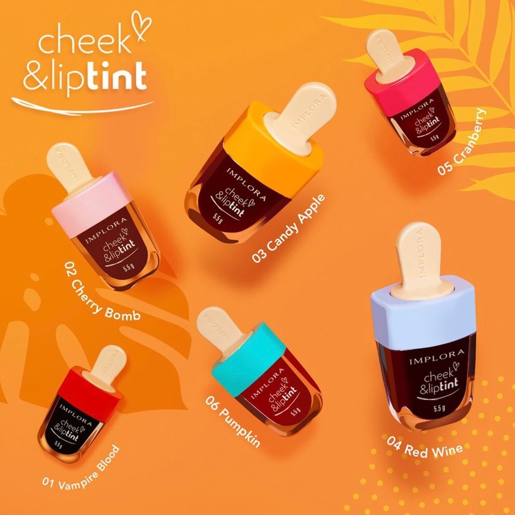 IMPLORA CHEEK &amp; LIPTINT COLORFULL 100% ORIGINAL BPOM [SWEETSPACE]