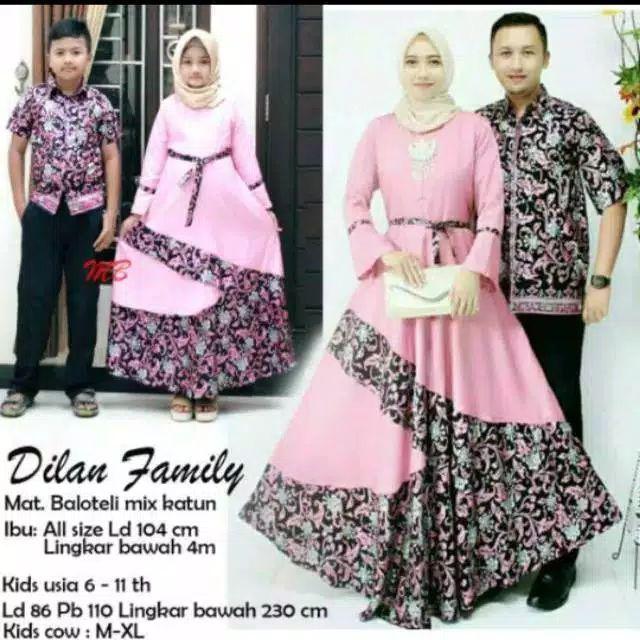 Couple Ramadhani Rafa Sarimbit Batik Ramadhani Seragam Batik Keluarga Couple Family Dress Batik Anak