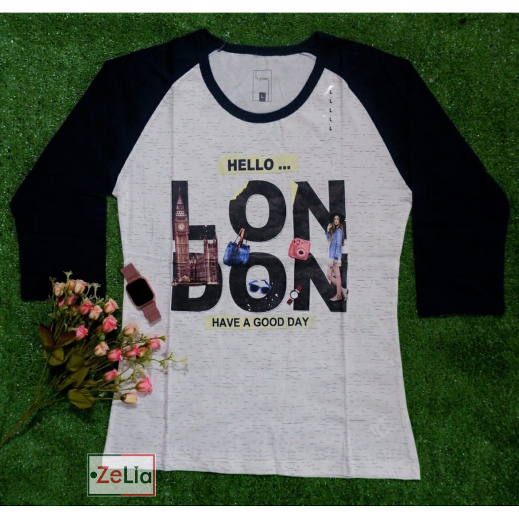 T-SHIRT/KAOS/BAJU WANITA BRAND MATAHARI ORIGINAL TZONE MURAH PANJANG SIZE L