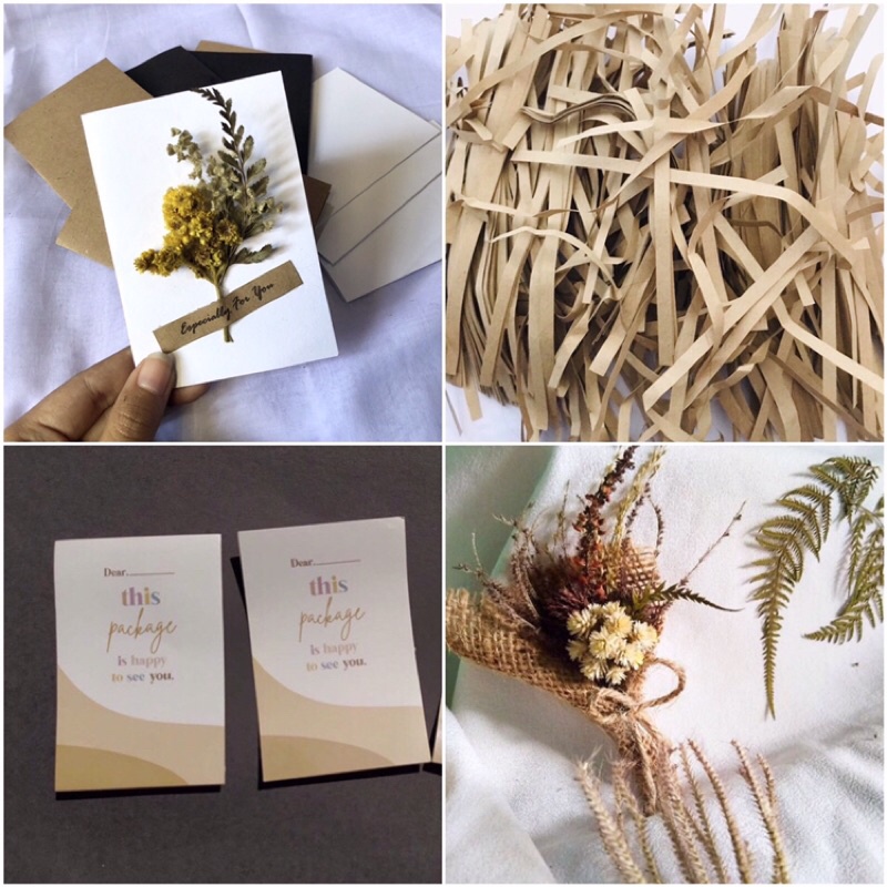 

Gift Card Edelwis | Kertas Cacah | Segel Stiker box / Mini Bouquet Bunga Edelweis Buket