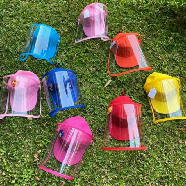 Topi face shield base ball dewasa APD/ bisa COD