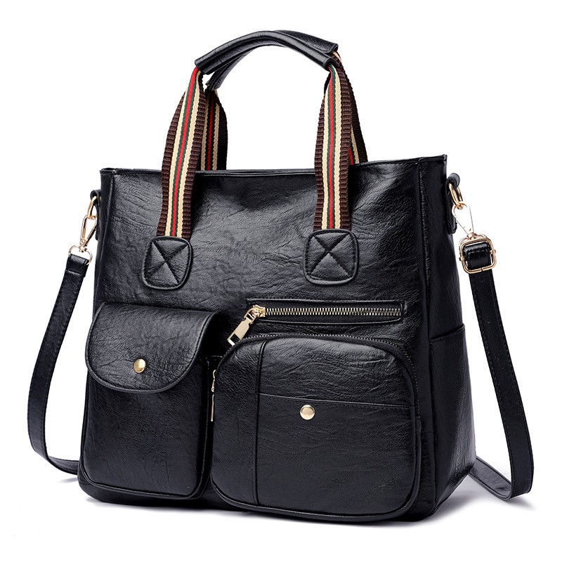 TAS WANITA SELEMPANG KULIT HITAM TA347B5 IMPORT KOREA PREMIUM MURAH FASHION BATAM BRANDED ORI REMAJA