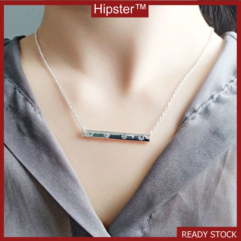 Simple Graceful and Fashionable Ins Light Luxury Elegance Style One-Word Clavicle Chain