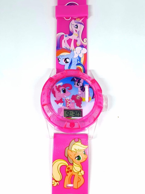 Jam Tangan Anak Melody Laser Proyektor Digital Little Pony