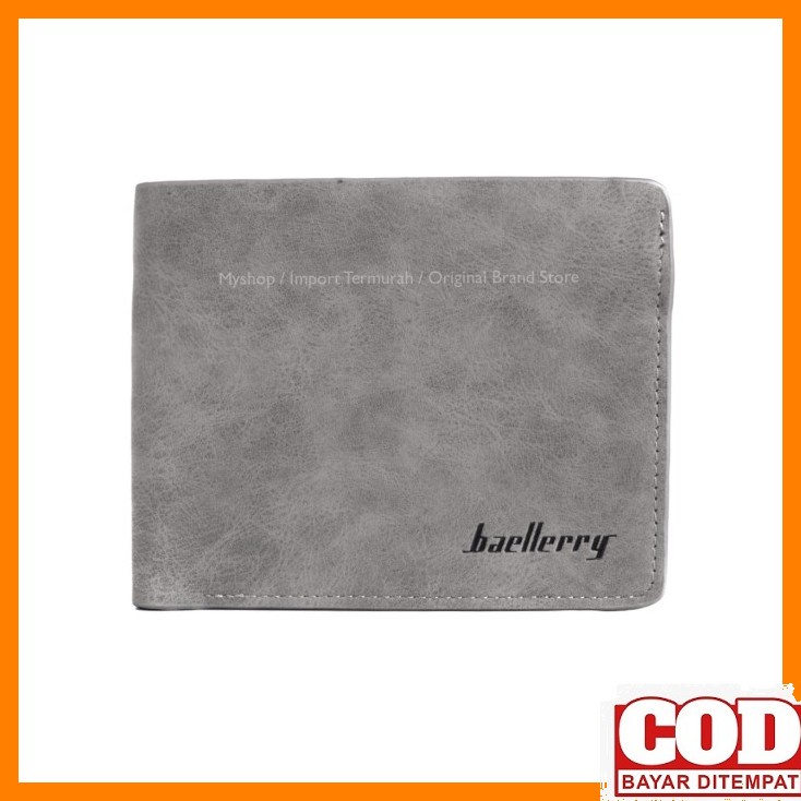 Original Bostanten Ikat Pinggang Pria Dan Dompet Pria Kulit Asli  JQ927 Baellery Men Wallet - Dompe