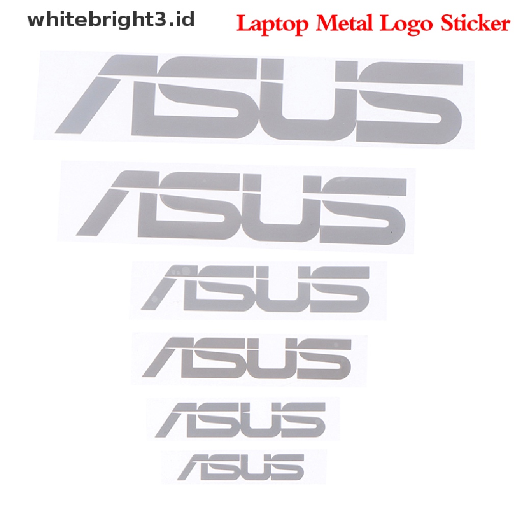 (whitebright3.id) Stiker Logo Asus Laptop DIY Bahan Metal