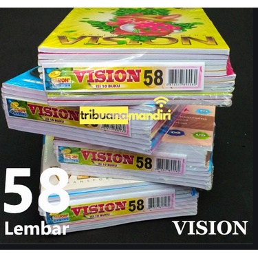 

Buku Tulis Vision 58 lembar