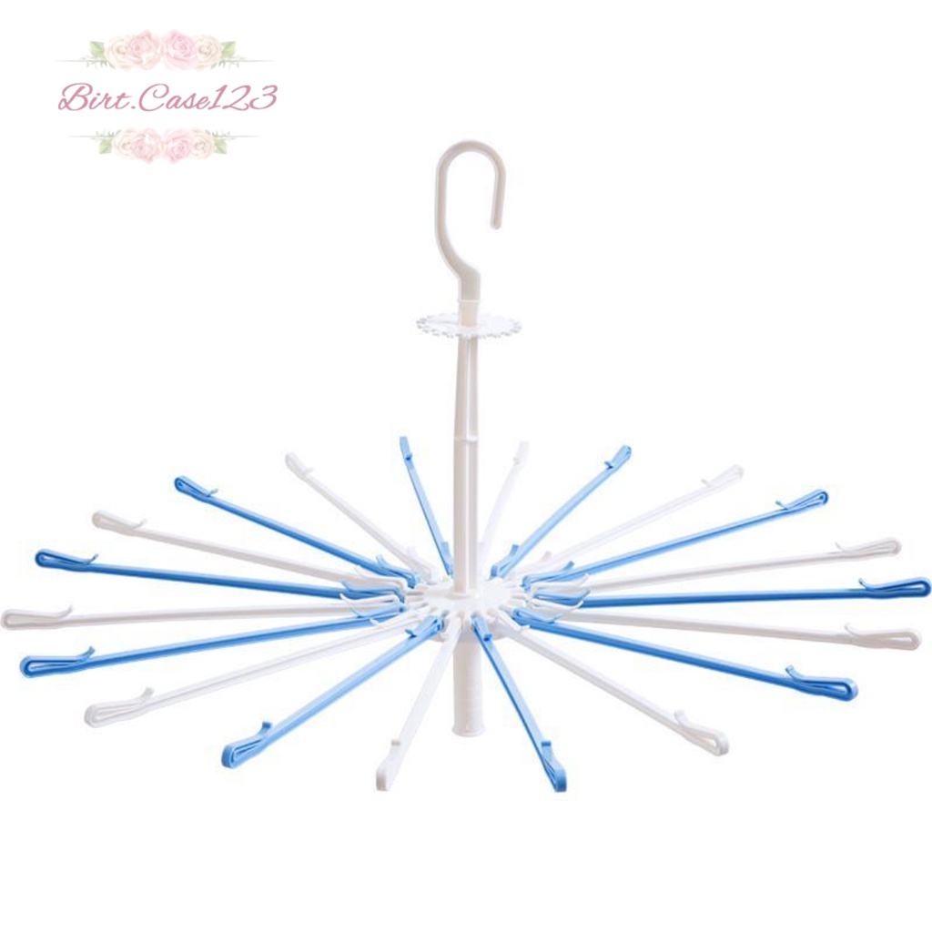 RT88 FOLDING HANGER GANTUNGAN JEMURAN BAJU BAYI PUTAR 360 DERAJAT 20 STICK PENGAIT BC6225