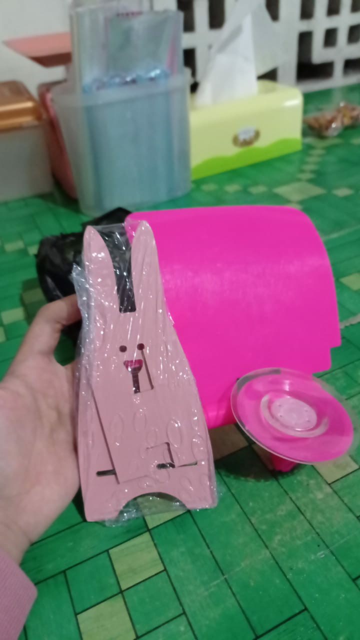 Roll Holder Tisu Dapur Gantungan Tisue Holder Warna Kuat Minimali Tempat Tissue Gulung Toilet