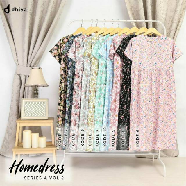 TERLARIS..HOMEDRESS KATUN JEPANG ORI PENDEK/DASTER A VOL 2 BY DHIYA